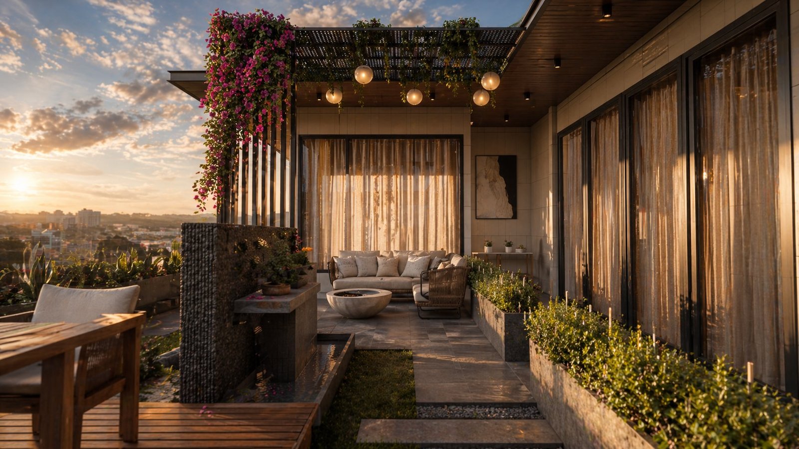 Ahmedabad terrace — sunset lounge