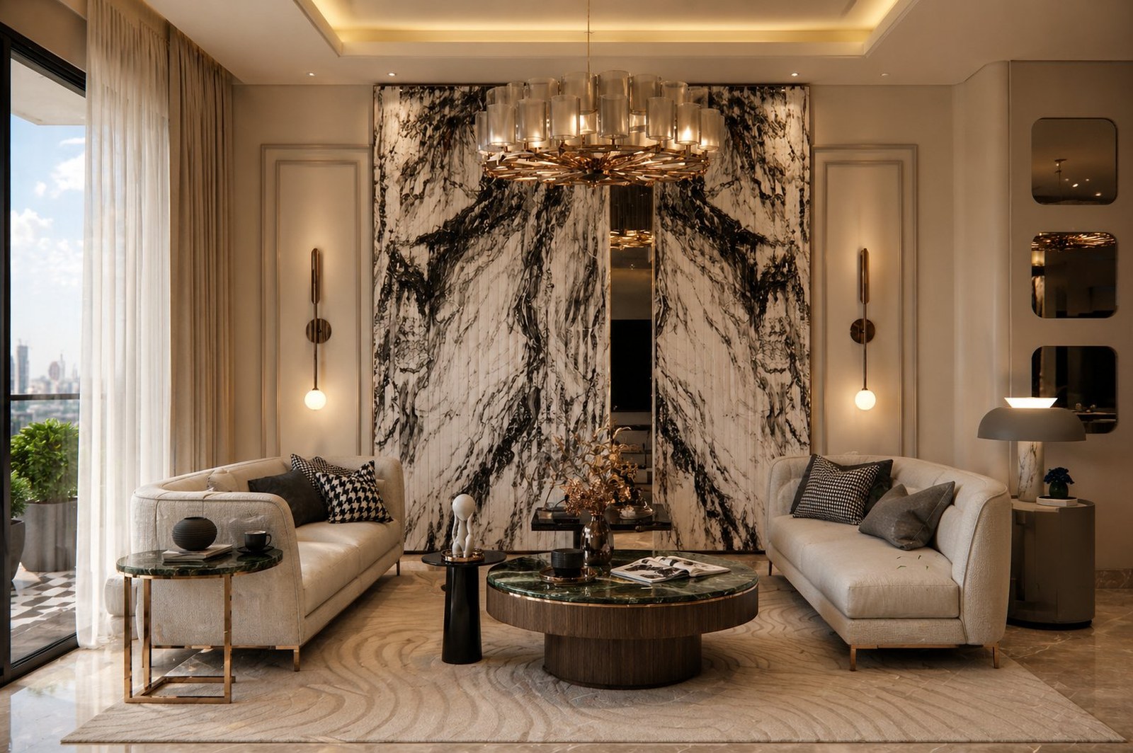 The Vikaspuri Residence — TV unit and joinery